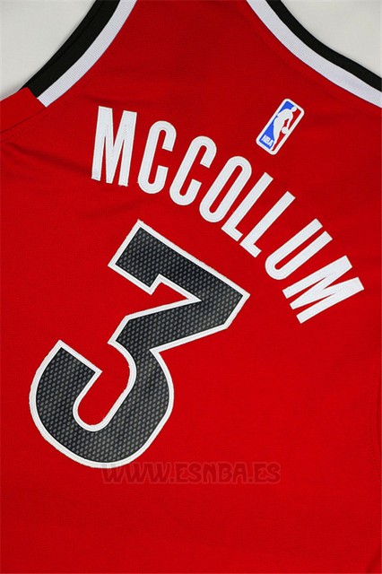 Camiseta Portland Trail Blazers C.J. McCollum #3 Rojo
